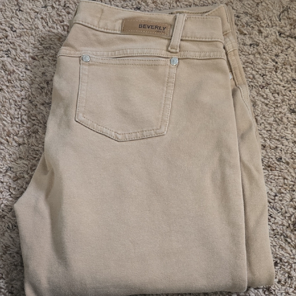 Beverly Women's Stretchy Tan Jeans